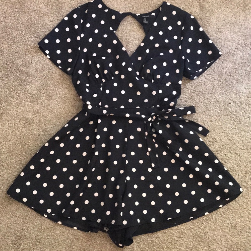 Polka dot forever 21 romper